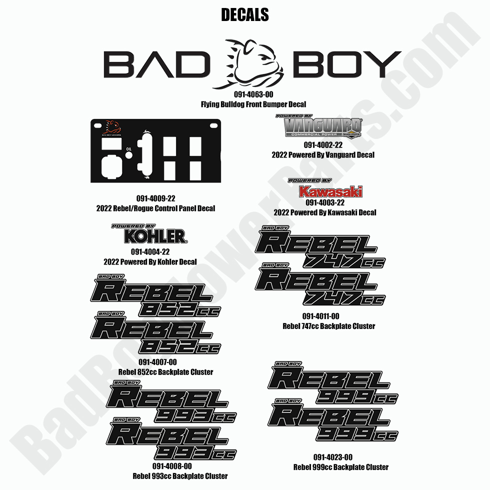 2022 Rebel - Decals - 2